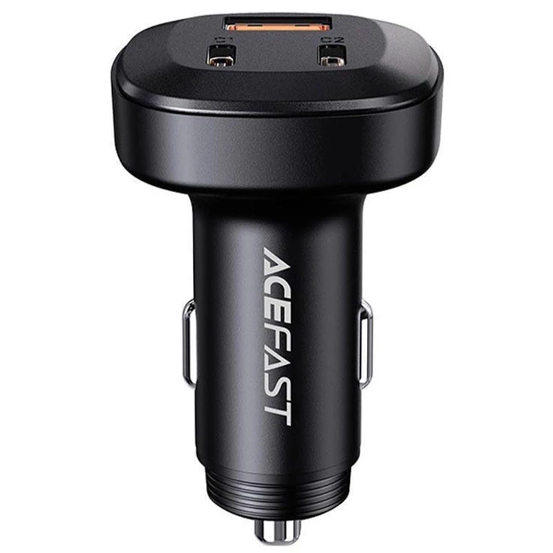 

АЗП Acefast B3 66W(USB-C+USB-C+USB-A) three-port metal car charger (Black)