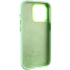 Чехол Silicone Case с металлическими кнопками для Apple iPhone 13 Pro Max (6.7") – Зеленый / Pistachio. Фото 7 из 9