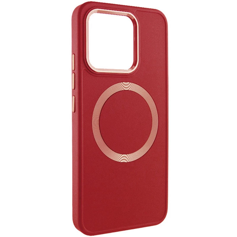 

TPU чехол Bonbon с металлическими кнопками та MagSafe на Xiaomi 14 (Красный / Red), Червоний / red