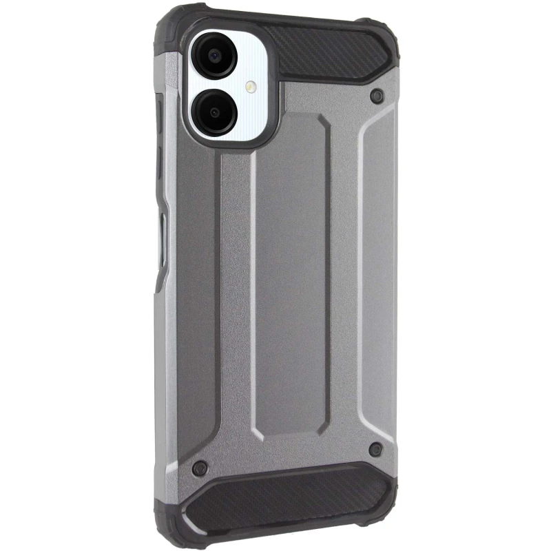 Протиударний чохол з посиленими кутами Immortal на Samsung Galaxy A07 – Метал / Gun Metal. Фото 1 з 6