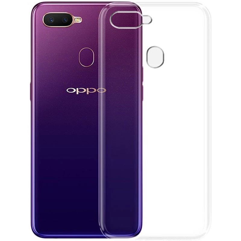 

Ультратонкий силиконовый чехол 1,5 мм для Oppo A5s (Бесцветный (прозрачный)), Безбарвний (прозорий)