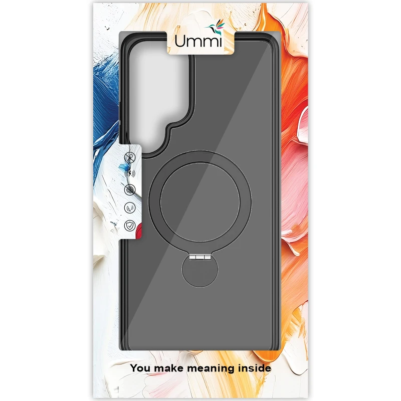Чехол Ummi Colorful with MagSafe HQ Ring для Samsung Galaxy S26 Ultra – Black. Фото 3 из 3