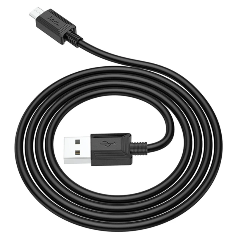 Дата кабель Hoco X73 Ferry USB to MicroUSB 2.4A (1m) – Black. Фото 2 из 5