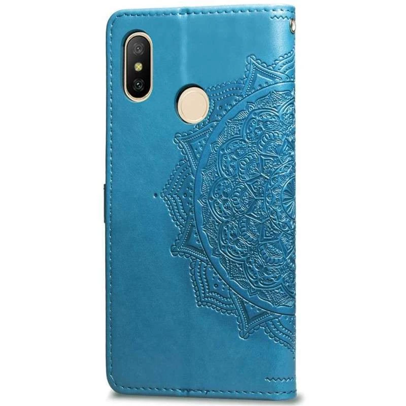 Шкіряний чохол-книжка Art Case з візитницею для Xiaomi Redmi Note 5 Pro / Note 5 (AI Dual Camera) – Синій. Фото 4 з 4