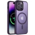Чехол Colorful Metal Buttons MagSafe для Apple iPhone 14 Pro (6.1") – Dark Purple. Фото 1 из 1