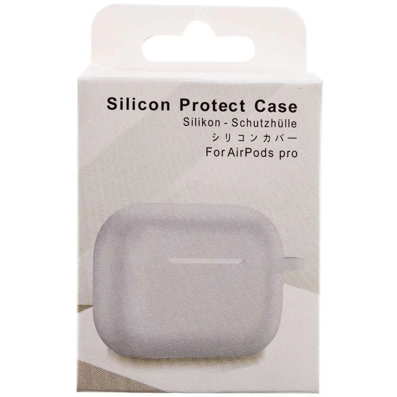 Силіконовий футляр для навушників AirPods Pro – Білий / White. Фото 5 з 5