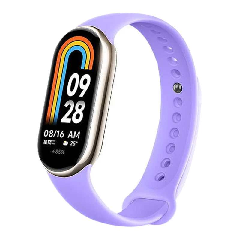 Силиконовый ремешок для Xiaomi Mi Band 7/6/5/4/3 – Сиреневый / Elegant Purple. Фото 1 из 4