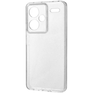 Прозорий чохол з блискітками Xiaomi Redmi Note 13 Pro+ фото 1 з 2