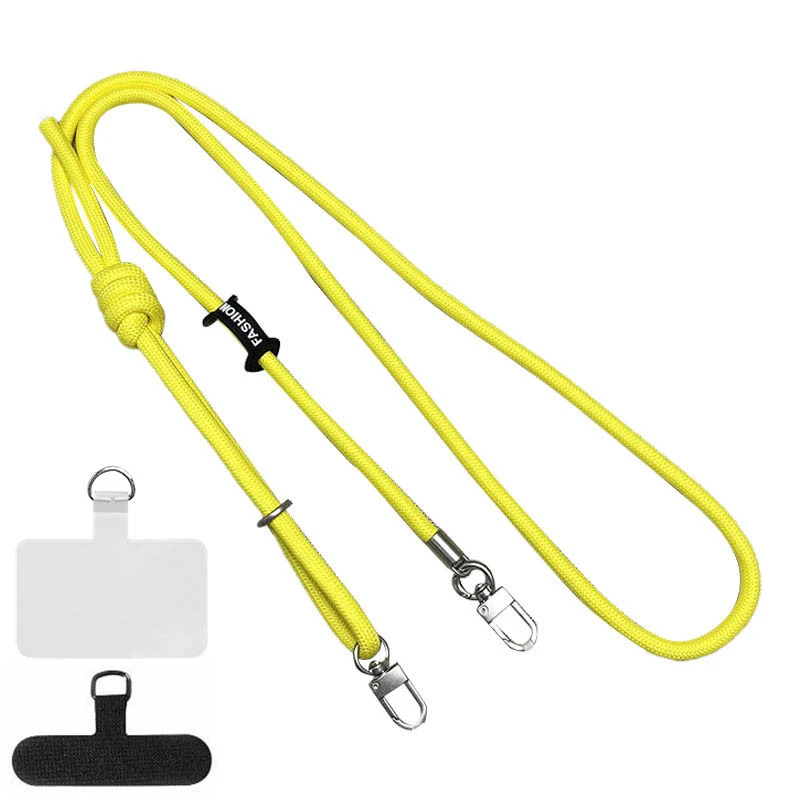 Шнурок с двумя креплениями (8мм) 150см – Yellow. Фото 1 из 3