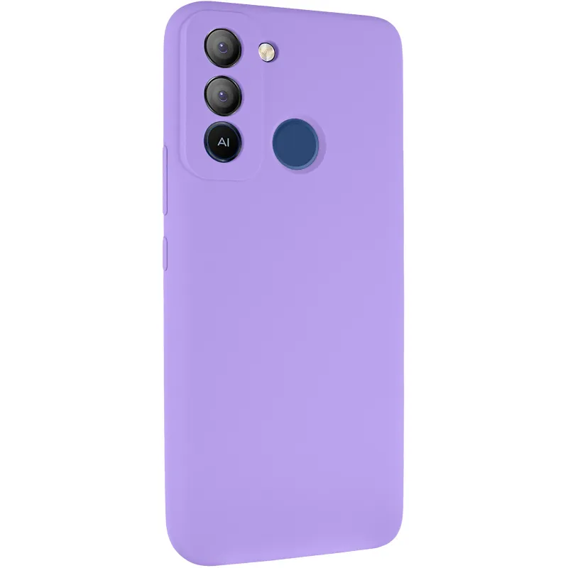 Чехол Silicone Case Lakshmi Premium з закритою камерою на TECNO Pop 5 LTE – Сиреневый / Dasheen. Фото 2 из 8