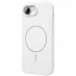 Чехол Silk Full Protective (AA) NO LOGO with Magnetic Fit для Apple iPhone 16e (6.1") – Белый / White. Фото 1 из 3