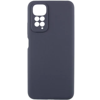 Чохол Silicone Case Lakshmi Premium із закритою камерою для Xiaomi Redmi Note 11 (Global) / Note 11S — Сірий / Dark Gray