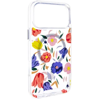 TPU+PC чохол Clear Garden with MagSafe для Apple iPhone 17 Pro (6.3") фото 1 з 6