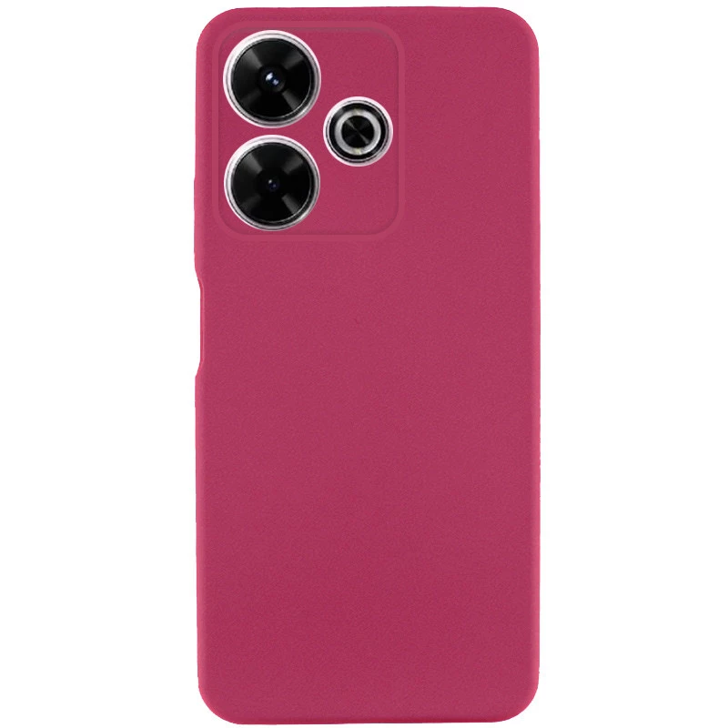 Цветной силиконовый чехол GETMAN с закрытой камерой на Xiaomi Poco M6 4G – Бордовый / Marsala. Фото 1 Цветной силиконовый чехол GETMAN с закрытой камерой на Xiaomi Poco M6 4G – Бордовый / Marsala. Фото 1 из 3