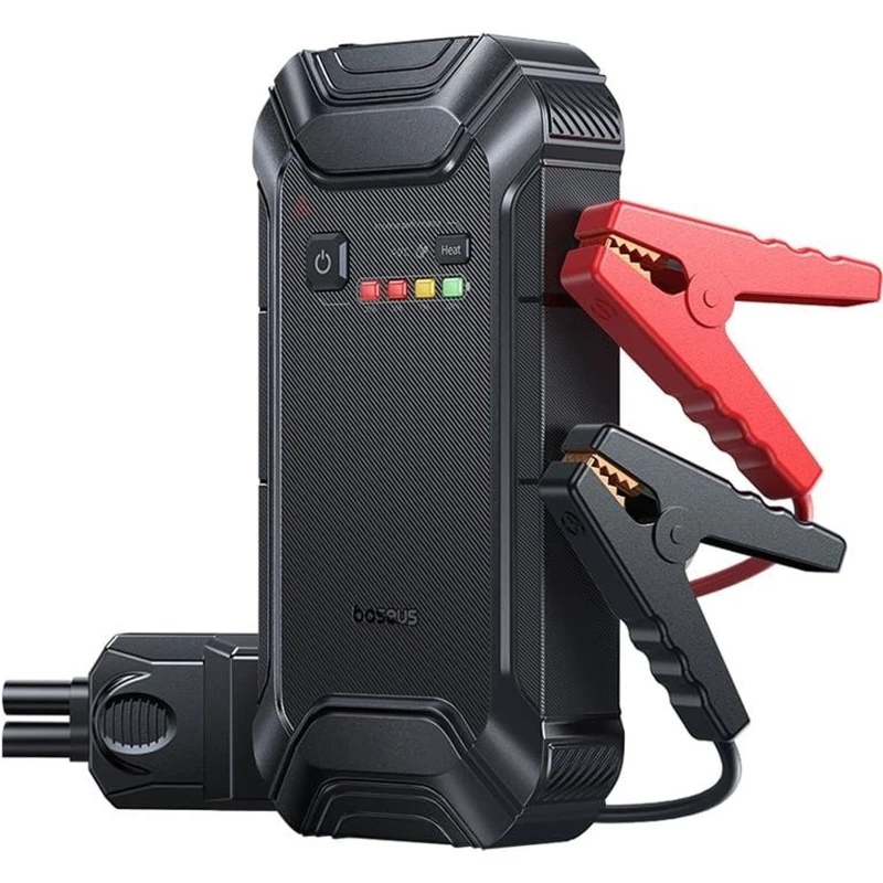 Пусковое устройство (бустер) для автомобиля Baseus PrimeTrip VJ1 Jump Starter 12000 mAh (C01194) – Black. Фото 1 из 6