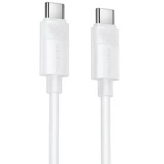 Дата кабель Borofone BX123 Leya Type-C to Type-C 60W (1m) — White