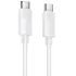 Дата кабель Borofone BX123 Leya Type-C to Type-C 60W (1m) – White. Фото 1 з 4