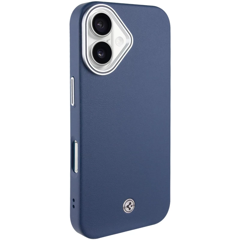 Чохол PC+Leather SGP with MagSafe для Apple iPhone 16 – Blue. Фото 1 з 8