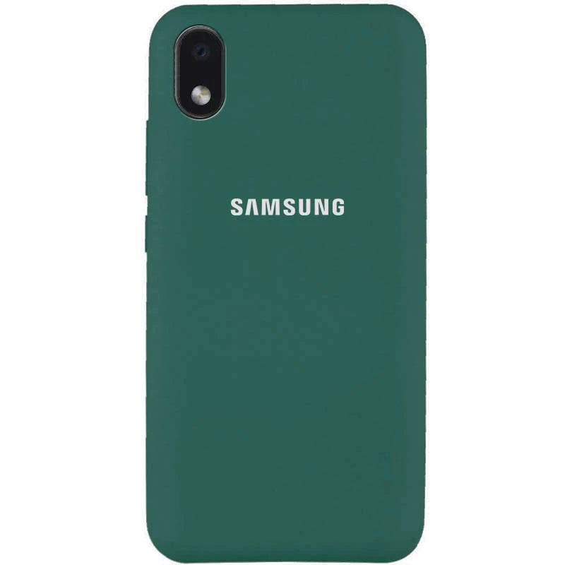 

Чохол Silicone Case з закритим низом на Samsung Galaxy M01 Core / A01 Core (Зелений / Pine green)