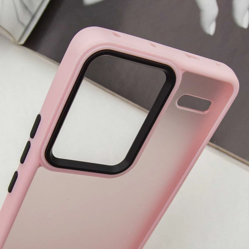 Чехол TPU+PC Lyon Frosted на Xiaomi Redmi Note 13 Pro+ – Pink. Фото 6 из 8