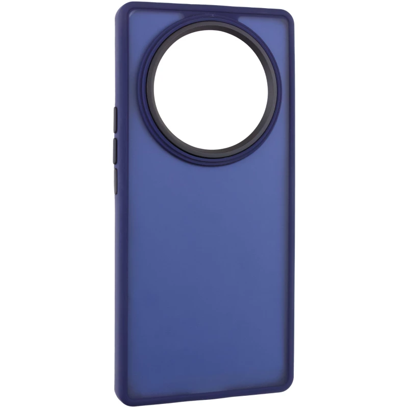 Чохол TPU+PC Lyon Frosted на Xiaomi Redmi Note 14 Pro 4G – Синій / Navy Blue. Фото 2 з 9