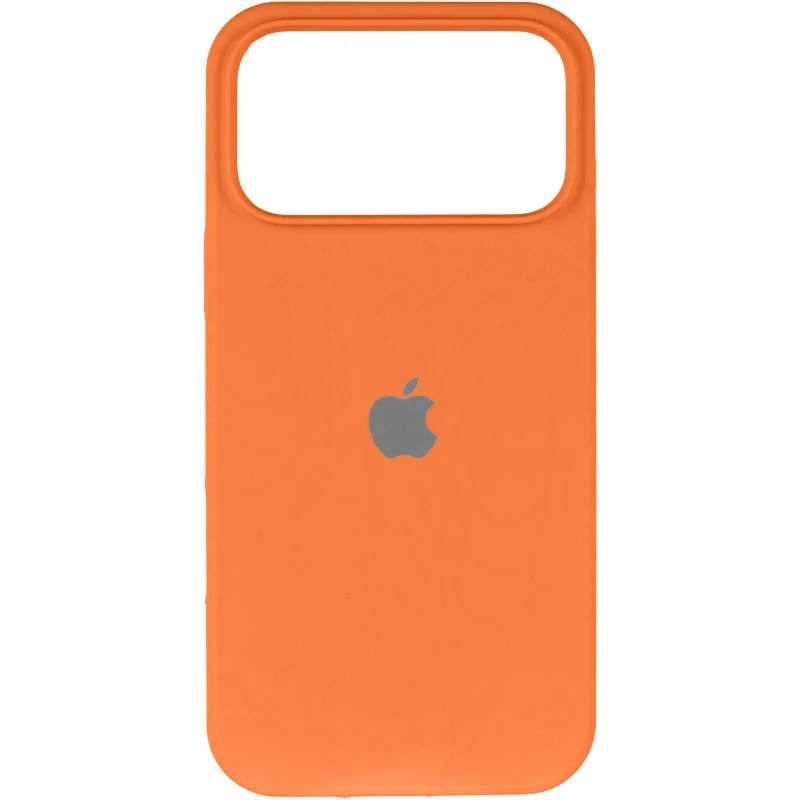 Чохол Silicone Case з закритим низом на Apple iPhone 17 Pro (6.3") – Помаранчевий / Orange. Фото 2 з 4