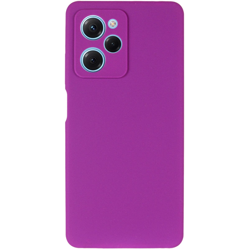 Чохол Silicone Case Lakshmi Plus з закритою камерою на Xiaomi Redmi Note 12 Pro 5G – Фіолетовий / Purple. Фото 3 з 6