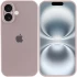 Чохол Silicone Case з захистом камери на Apple iPhone 16 Plus – Сірий / Lavender. Фото 3 з 8