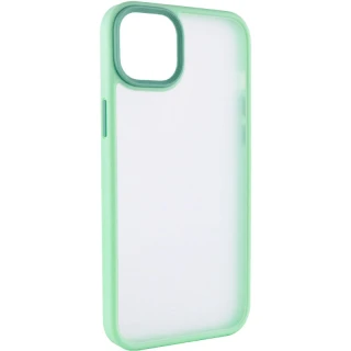 TPU+PC з металевими кнопками на Apple iPhone 14 (6.1") — М'ятний / Light Green