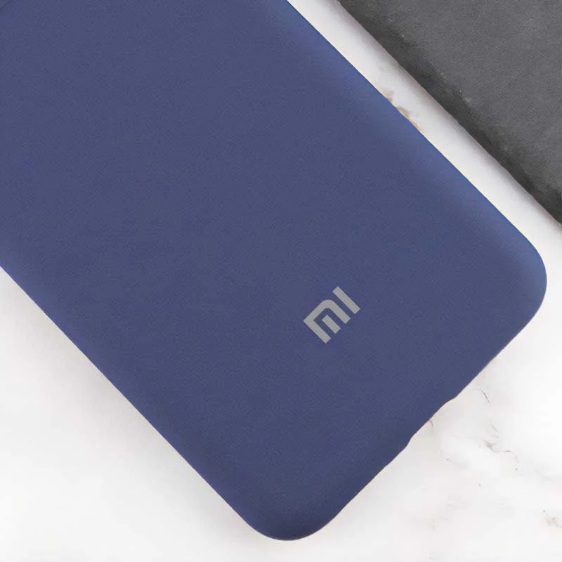 Чехол Silicone Case Lakshmi Premium Logo для Xiaomi Poco X6 – Темно-синий / Midnight blue. Фото 3 из 3