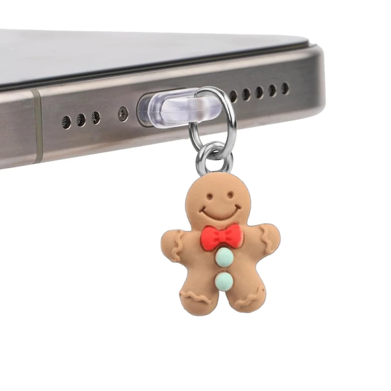 Заглушка силіконова Type-C з подвеской IP44 – Gingerbread man. Фото 1 з 2