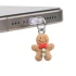 Заглушка силіконова Type-C з подвеской IP44 – Gingerbread man. Фото 1 з 2