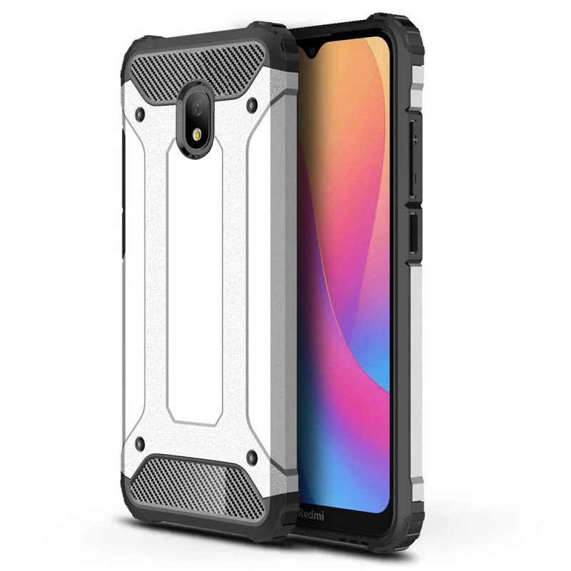 

Протиударний чохол з посиленими кутами Immortal на Xiaomi Redmi 8a (Срібний)
