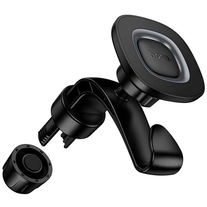 Автодержатель Hoco H99 Crown magnetic – Black metal gray. Фото 4 из 6