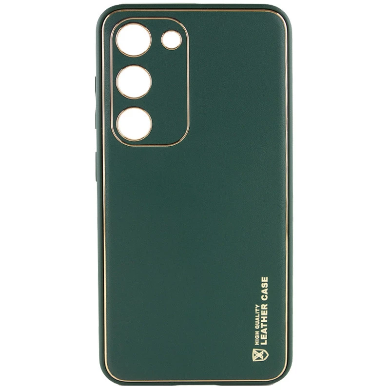 

Кожаный чехол Xshield для Samsung Galaxy S23 FE (Зеленый / Army Green), Зелений / army green