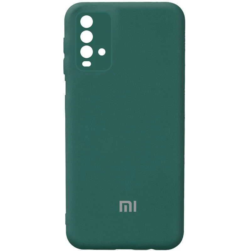 

Чохол Silicone Case з закритим низом та захистом камери на Xiaomi Redmi Note 9 4G / Redmi 9 Power / Redmi 9T (Зелений / Pine green)