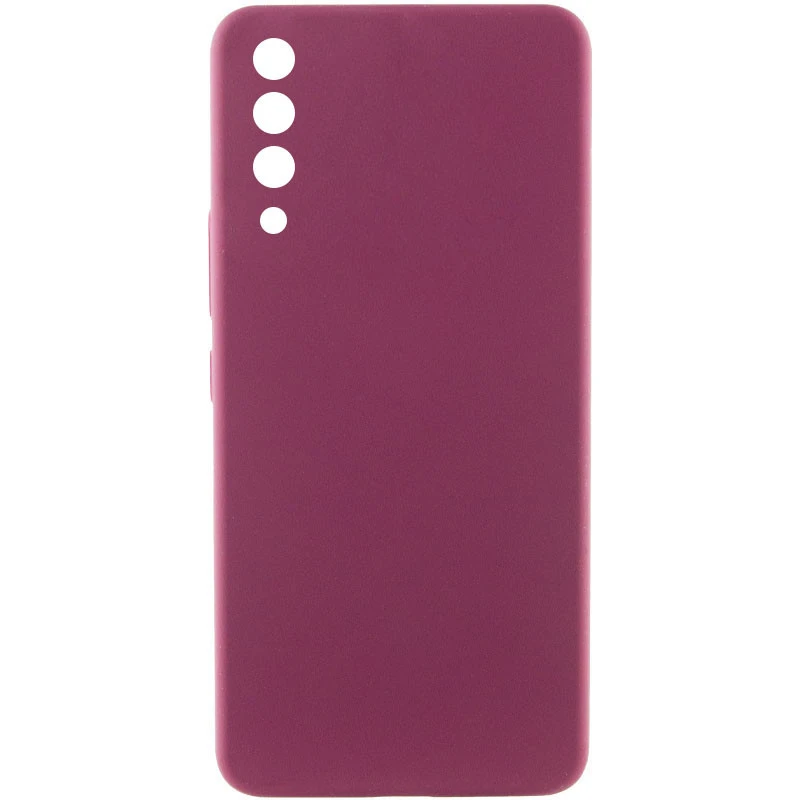 Чехол Silicone Case Lakshmi Premium з закритою камерою на Samsung Galaxy A50 (A505F) / A50s / A30s – Бордовый / Plum. Фото 1 из 3