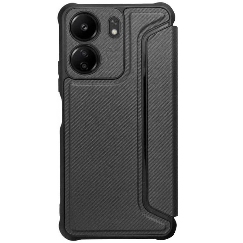 Чехол книга GETMAN с подставкой для Xiaomi Poco C65 – Black. Фото 2 из 6