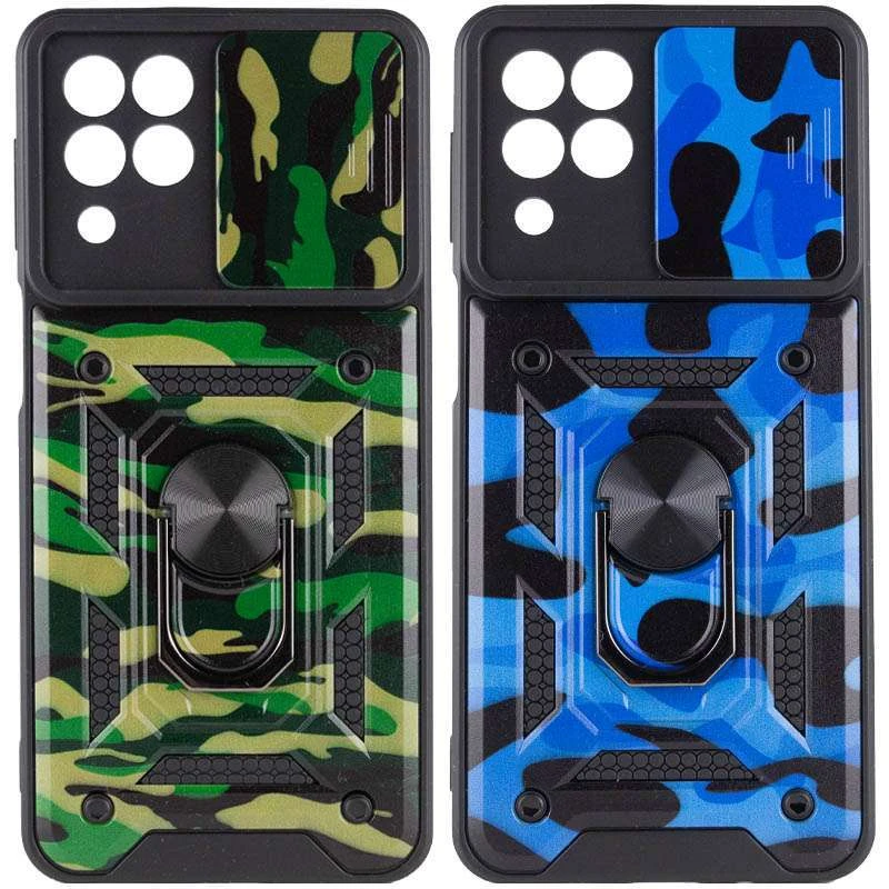 

Ударостійкий чохол камуфляж Serge Ring зi шторкою на камеру на Samsung Galaxy M33 5G