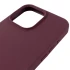 Чехол Silicone Case (AA) Logo with MagSafe для Apple iPhone 14 Pro (6.1") – Бордовый / Plum. Фото 5 из 6
