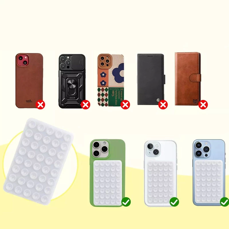 Держатель-присоска для телефона Double Side Silicone 100*64мм фото 2 из 3