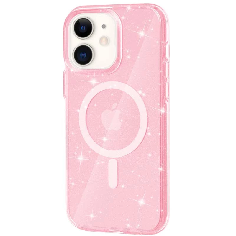 

Чохол з блискітками та MagSafe на Apple iPhone 11 (6.1") (Pink+Glitter)
