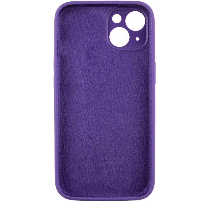 Чехол Silicone Case с защитой камеры для Apple iPhone 15 (6.1") – Фиолетовый / Amethyst. Фото 4 из 6