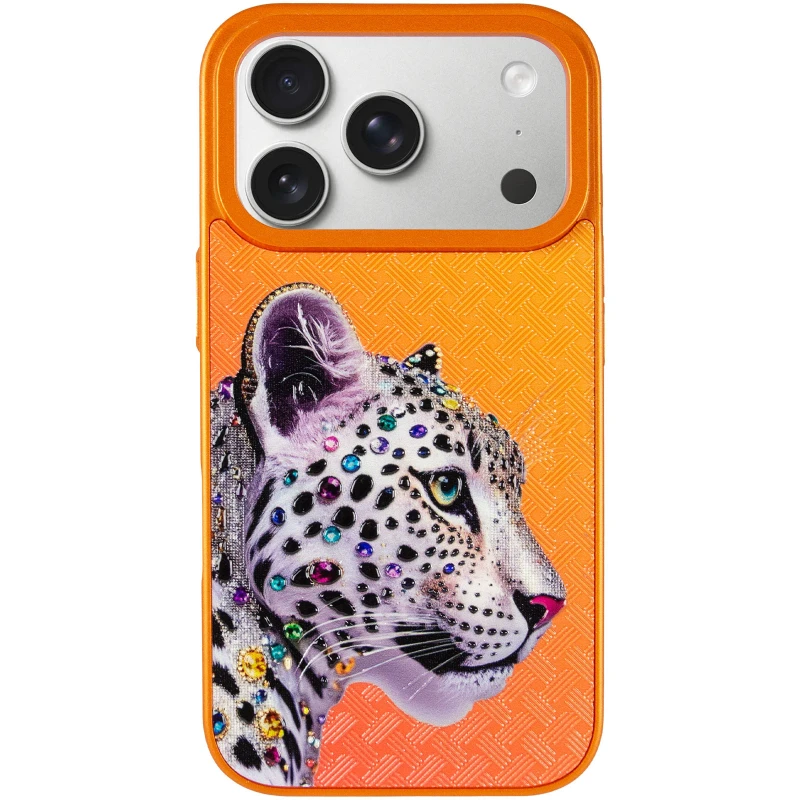 Чохол TPU+PC Crystal Hunt with MagSafe для Apple iPhone 17 Pro (6.3") – Orange. Фото 3 з 7