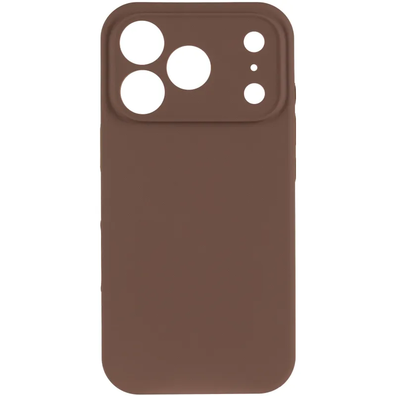 Чехол Silk Full Camera Protective (AA) NO LOGO для Apple iPhone 17 Pro Max (6.9") – Коричневый / Brown. Фото 2 из 5