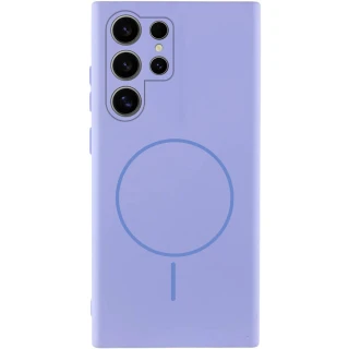 Чохол Silicone Cover Lakshmi Full Camera (AA) with Magnetic Fit для Samsung Galaxy S26 Ultra — Бузковий / Dasheen