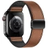 Ремінець Hoco WA34 Basic magnetic buckle silicone leather strap для Apple watch 38/40/41/42mm – Brown. Фото 2 з 3