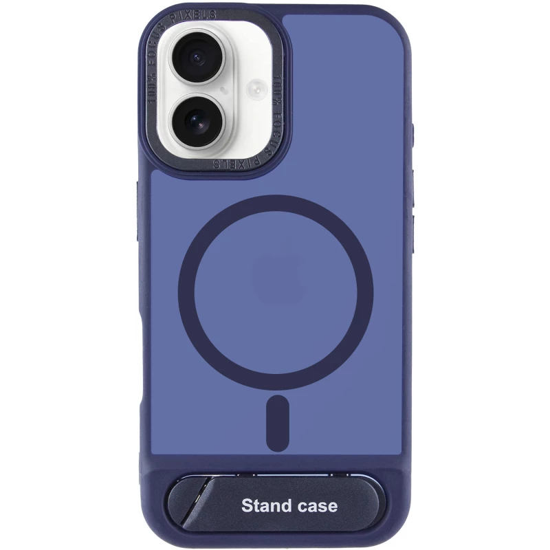 TPU+PC чохол Stand case для Apple iPhone 16 – Blue. Фото 4 з 8