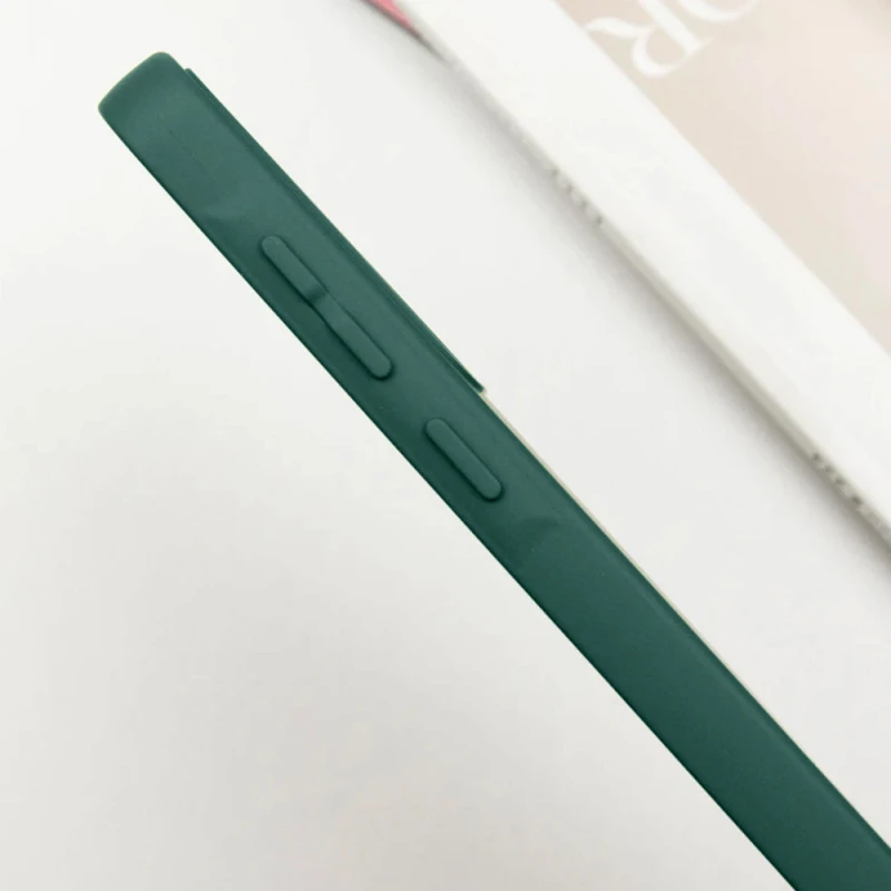 Силіконовий чохол Lakshmi MagFit з захистом камери для Samsung Galaxy S24 FE – Зелений / Dark green. Фото 11 з 11