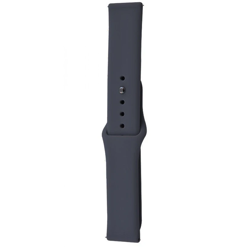 

Силіконовий ремінець Sport для Xiaomi Amazfit/Samsung 20 mm (Сірий / Dark Gray)